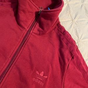 Adidas size M trefoil jacket zip sweatshirt top